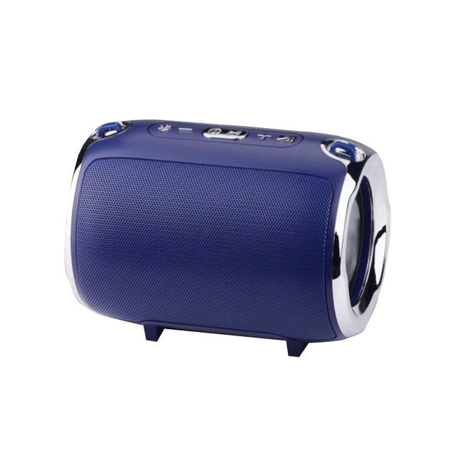 Parlante Bluetooth portátil con sonido potente y diseño resistente