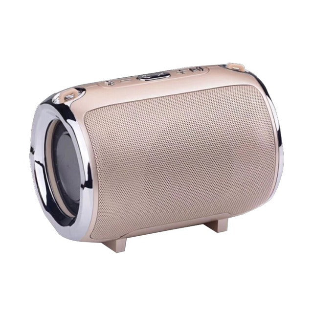 Parlante Bluetooth portátil con sonido potente y diseño resistente