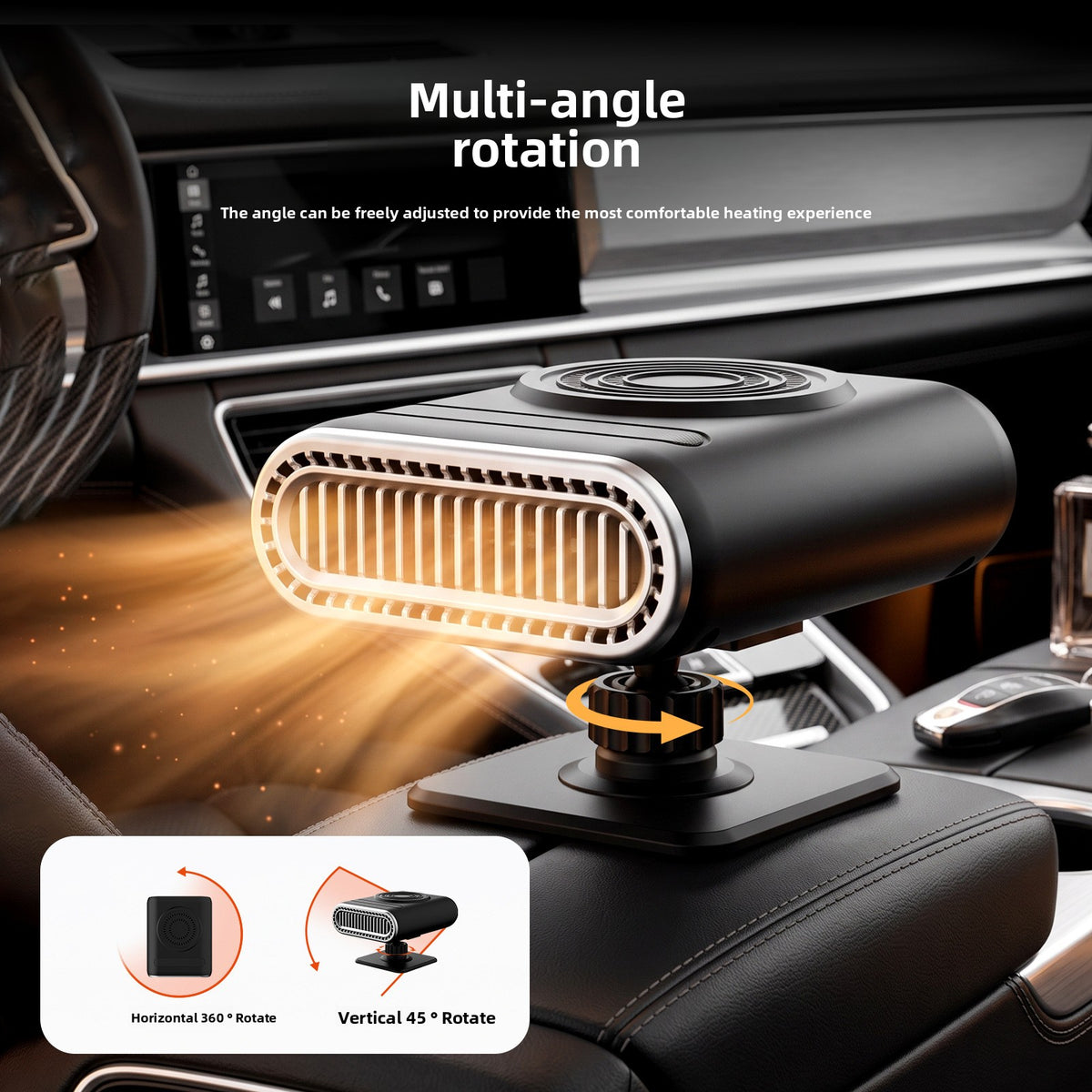 Calefactor portátil para auto 12V | Desempañador de parabrisas